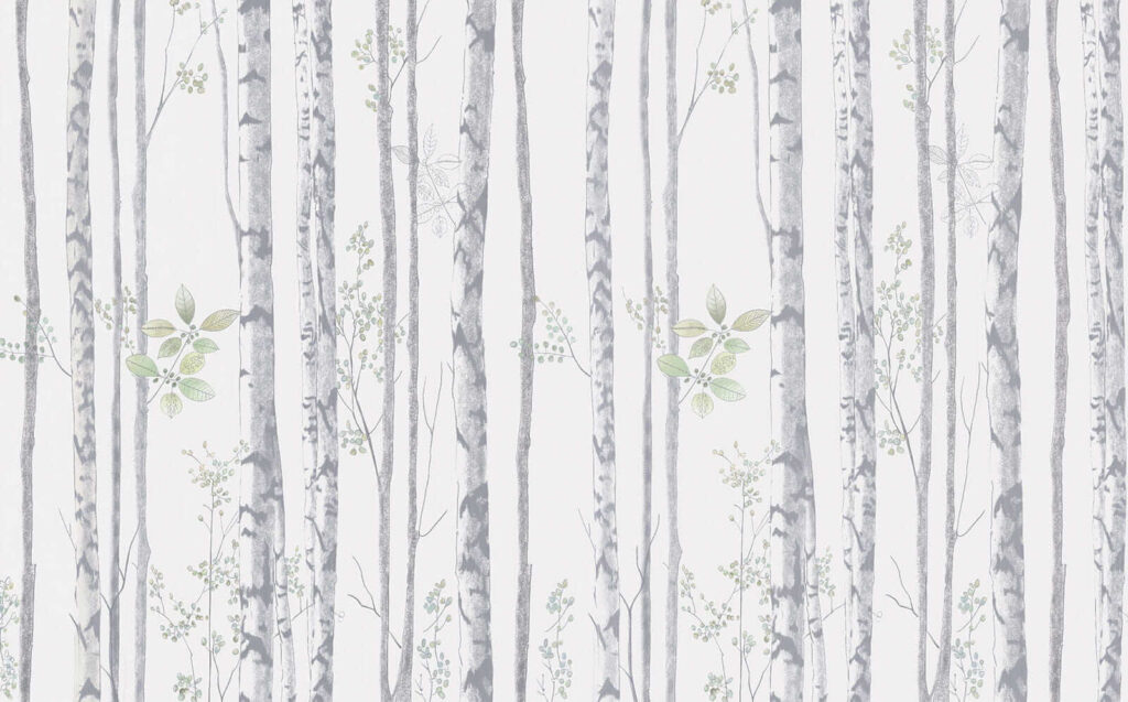 Papel de parede com árvores e folhas Papel de parede com árvores e folhas
