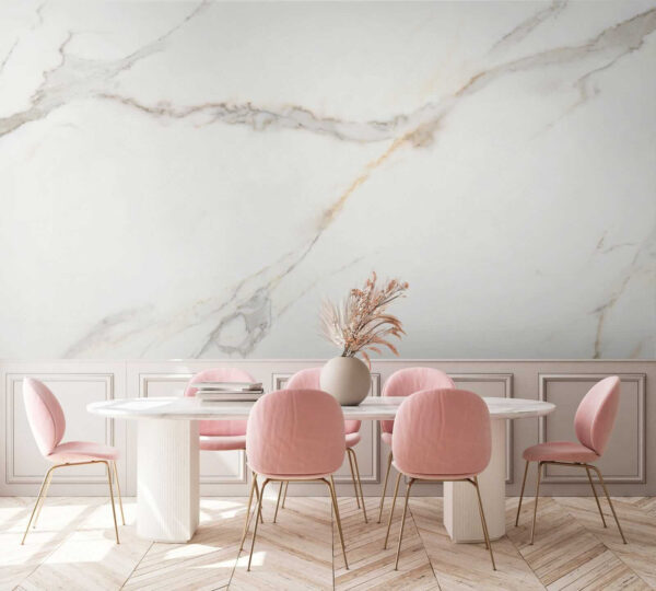 Elegant White Marble with Veins