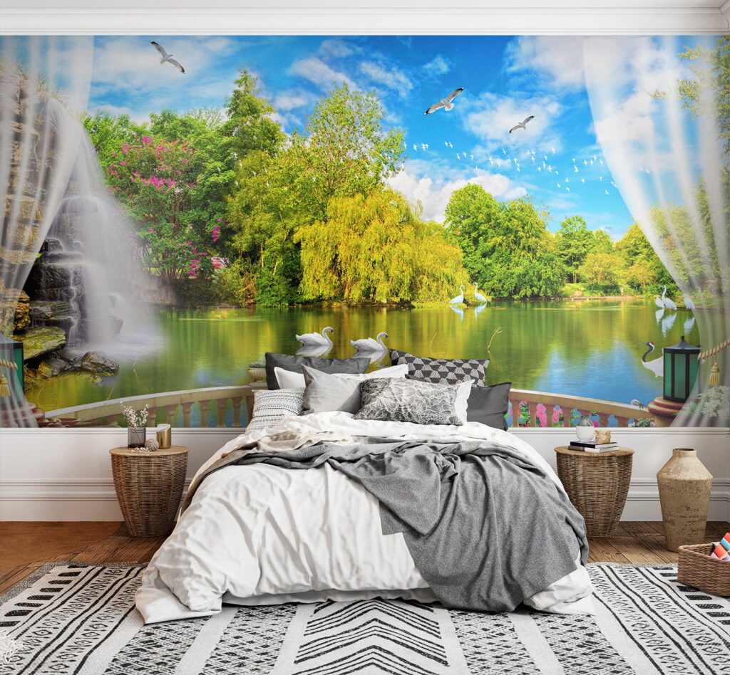 u18753pib1 1024x948 - Vista de um lago com pássaros e árvores - tegory