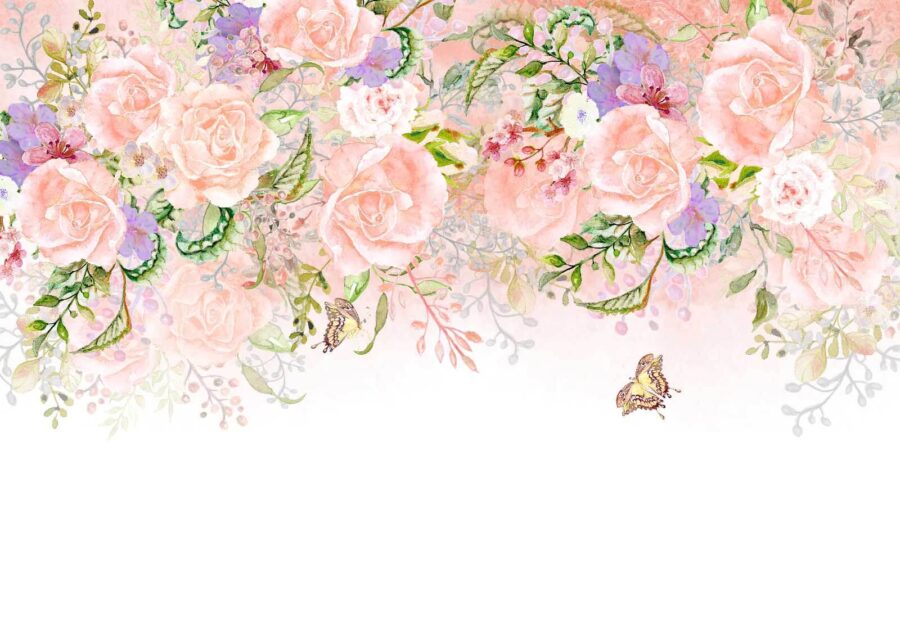 Papel de parede Lindas flores com tons delicados - Image 2