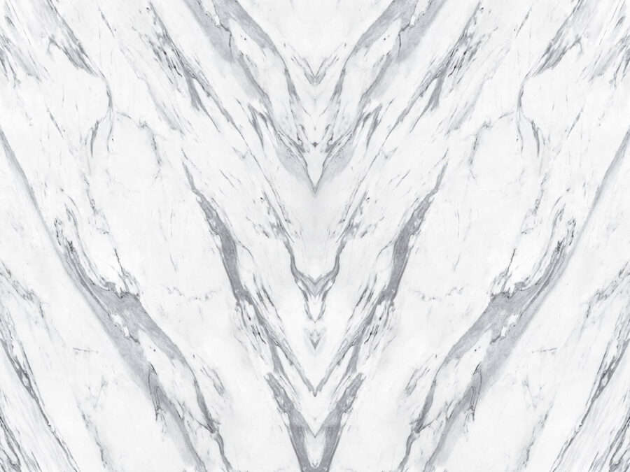 Papel de parede Superfície de mármore branco com linhas pretas - Image 2
