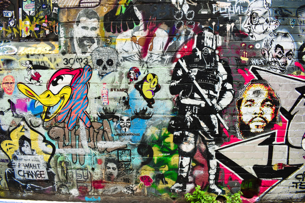 Muro com graffiti Muro com graffiti