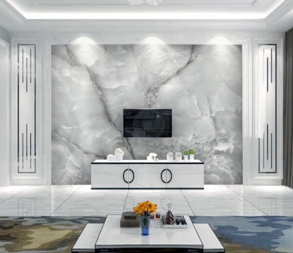 Design elegante com padrão de mármore em tons frios. Design elegante com padrão de mármore em tons frios.