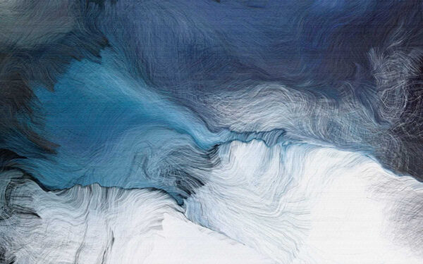 Pintura azul e branca Pintura azul e branca