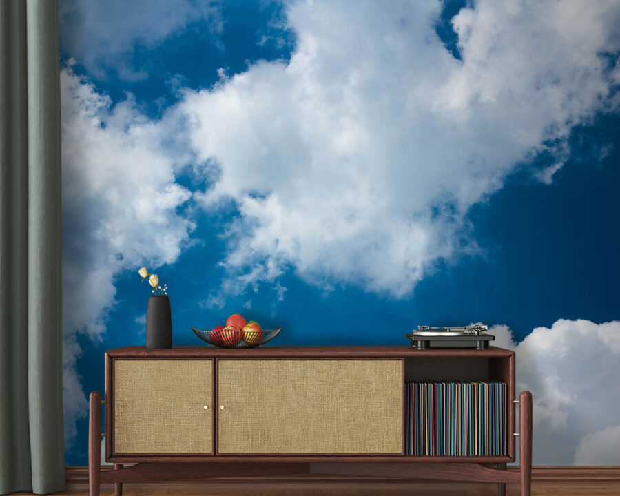 Papel de parede Céu azul com nuvens