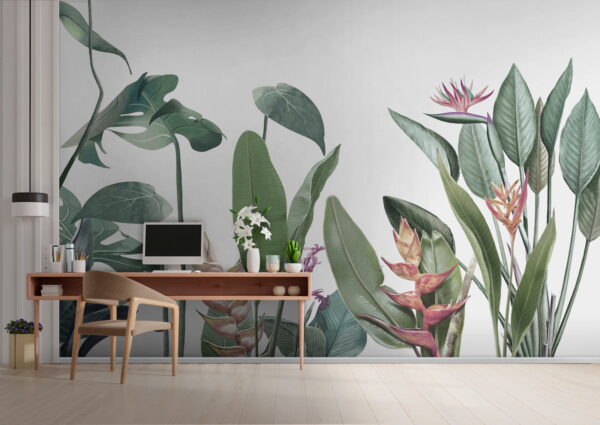 Vegetação luxuriante em cores vibrantes Vegetação luxuriante em cores vibrantes