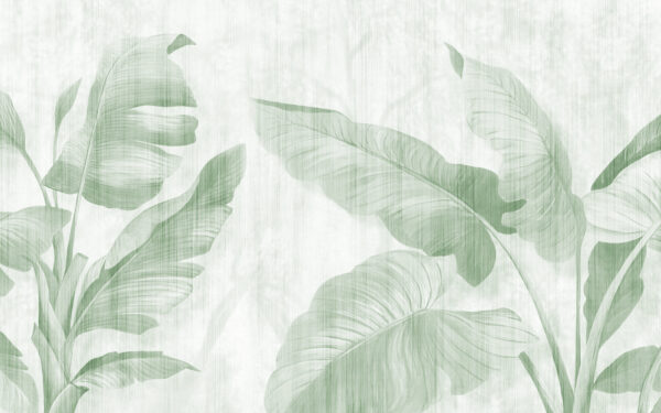 Folhas exuberantes em tons verdes suaves. Folhas exuberantes em tons verdes suaves.
