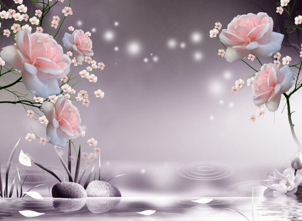 Flores cor-de-rosa e flores brancas u01045p 600x440 - Flores cor-de-rosa e flores brancas