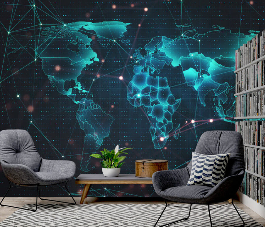 Um mapa do mundo