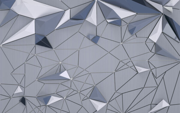 Formas triangulares brancas e azuis Formas triangulares brancas e azuis