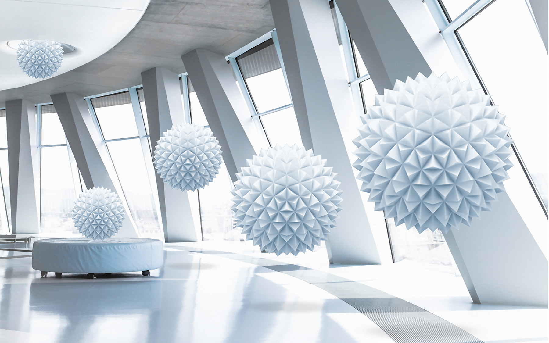 u02490p - Bolas brancas no teto - tegory