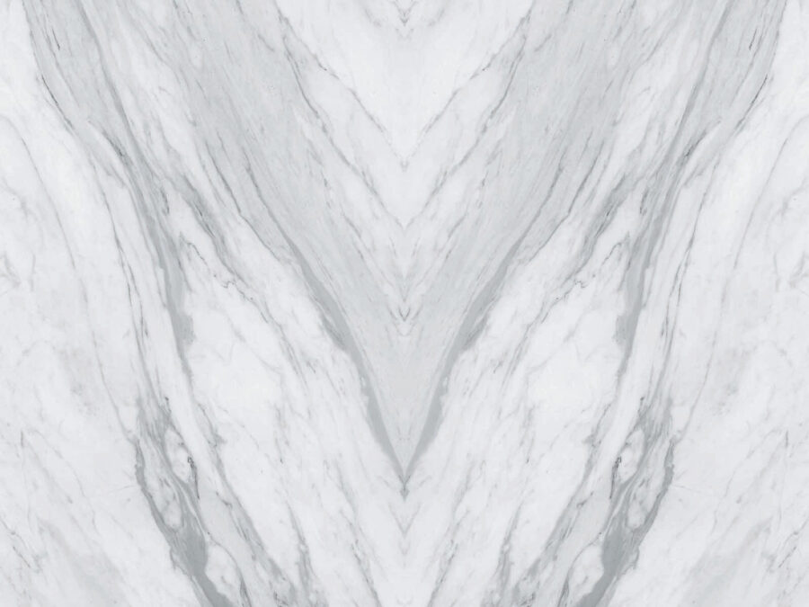 Superfície de mármore branco com veios pretos