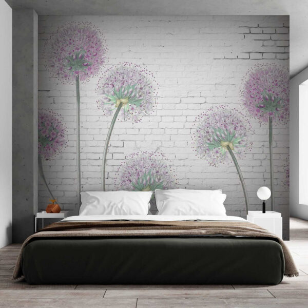 Pintura de flores roxas Pintura de flores roxas