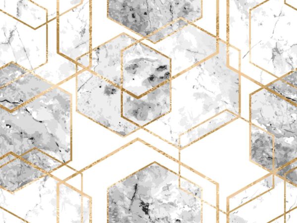 Design elegante com padrão de mármore hexagonal. Design elegante com padrão de mármore hexagonal.