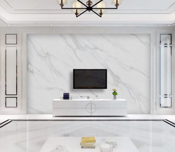 Superfície de mármore branco com veios pretos Superfície de mármore branco com veios pretos