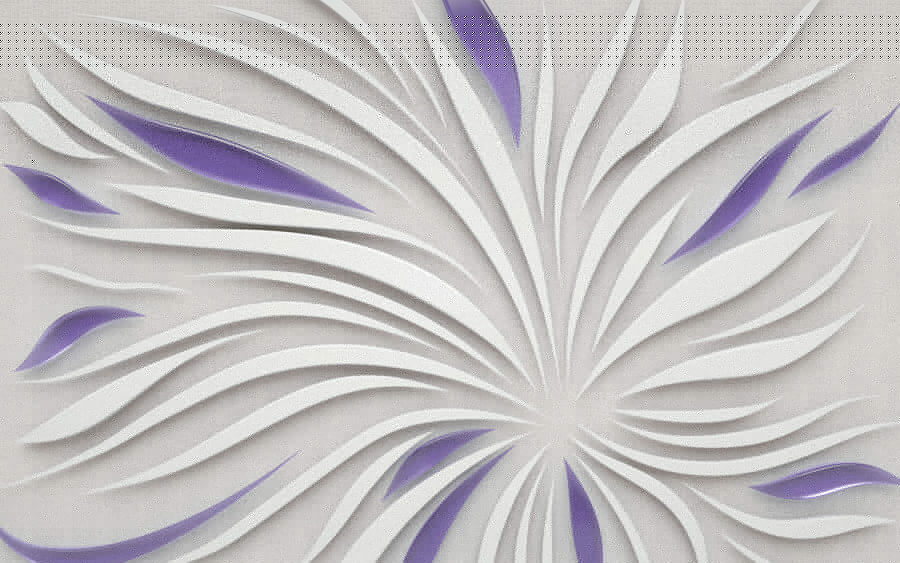 Papel de parede Um remoinho branco e roxo numa parede - Image 4