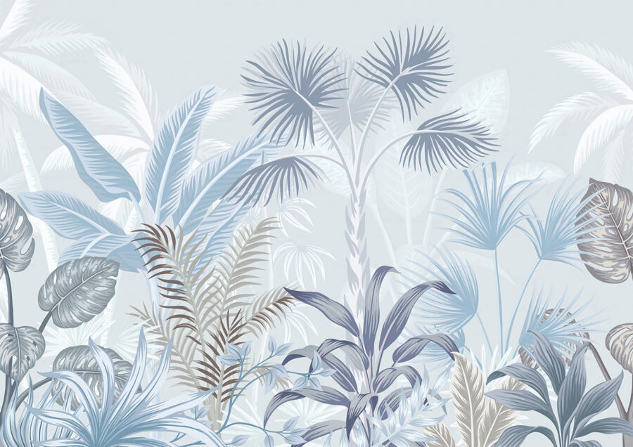 Um grupo de plantas com folhas