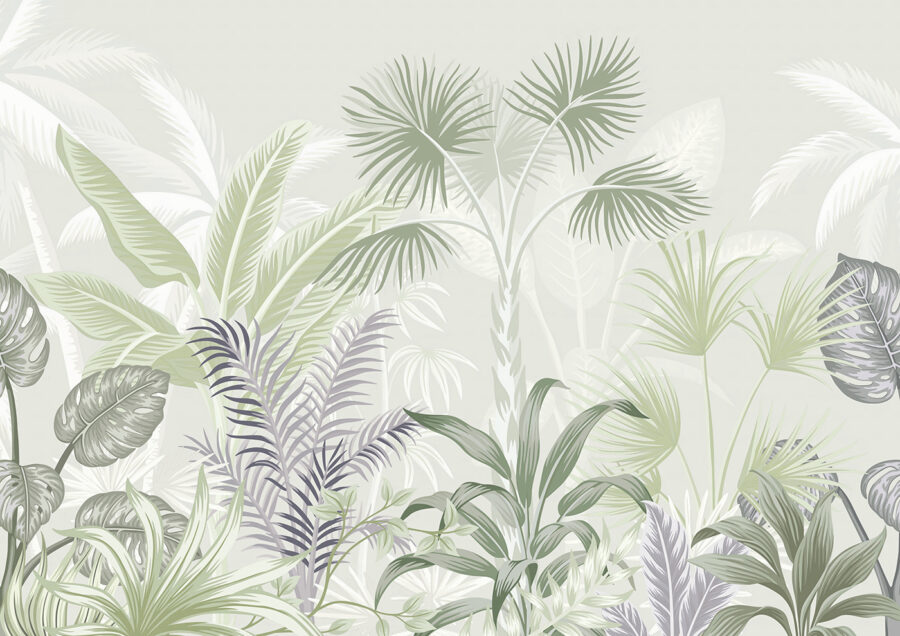 Um grupo de plantas com folhas