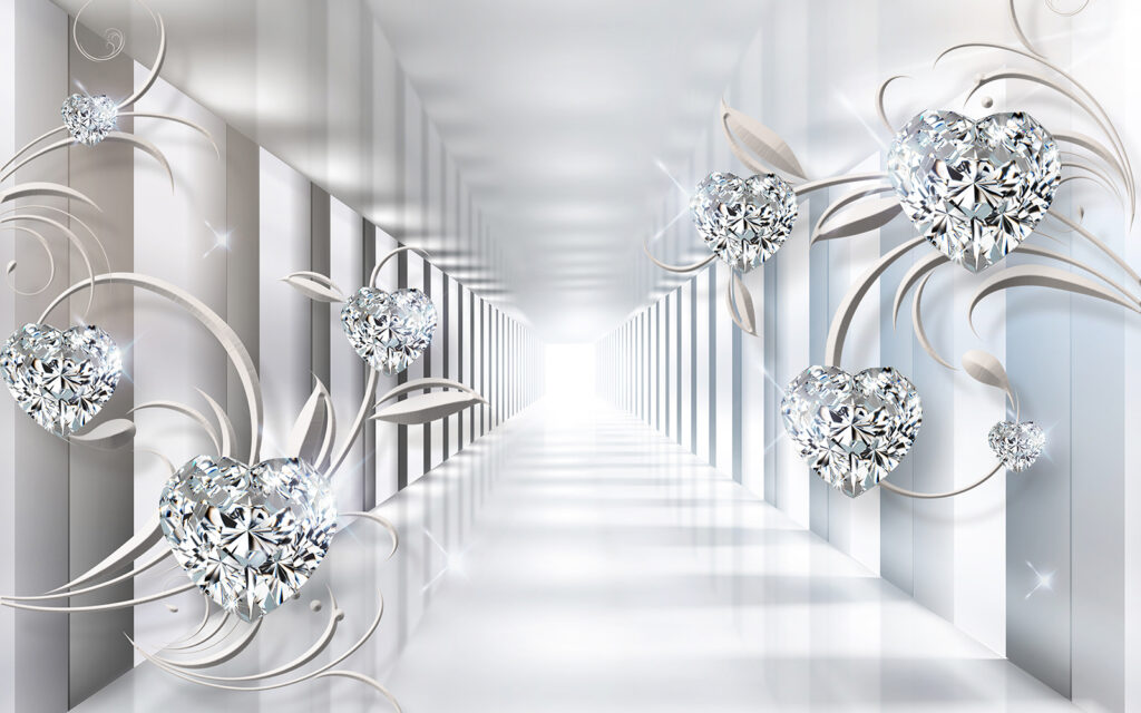 Corredor branco com diamantes e flores u07513p 1024x640 - Corredor branco com diamantes e flores