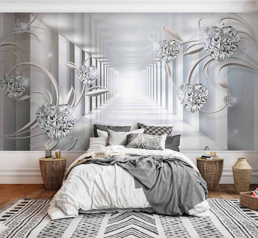 Corredor branco com diamantes e flores u07513pib3 1024x948 - Corredor branco com diamantes e flores
