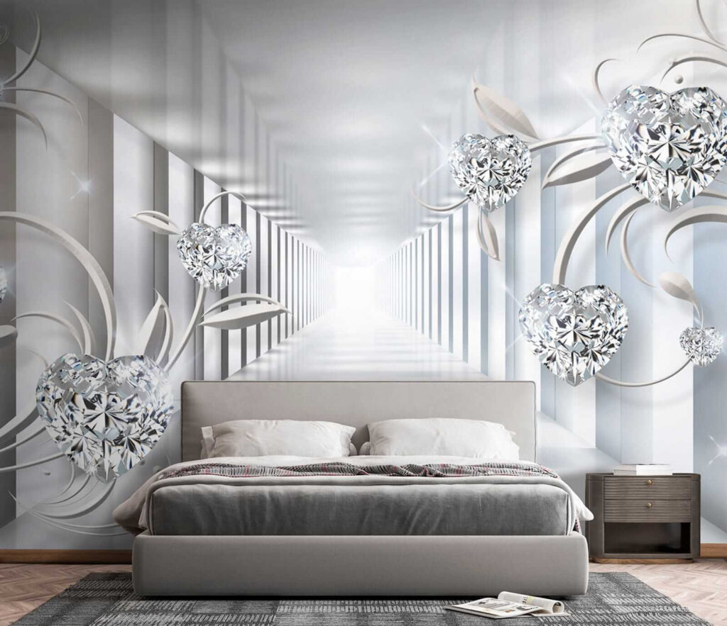Corredor branco com diamantes e flores u07513pib5 1024x883 - Corredor branco com diamantes e flores