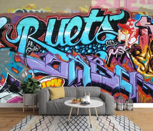 Papel de parede Parede com graffiti (REF: u11783) Papel de parede Papel de parede Parede com graffiti (REF: u11783)