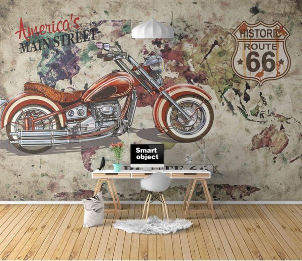 O motociclo num mapa O motociclo num mapa