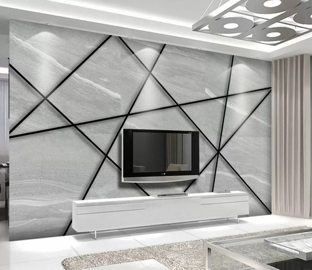 Black lines on a white surface