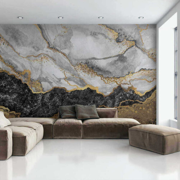 Elegância em mármore com detalhes brilhantes Elegância em mármore com detalhes brilhantes
