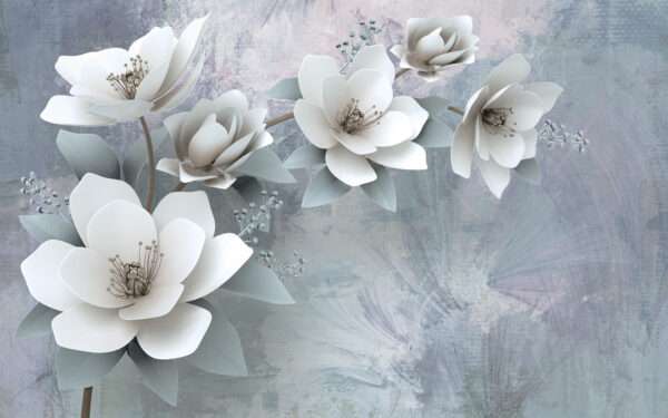 Flores brancas num ramo Flores brancas num ramo