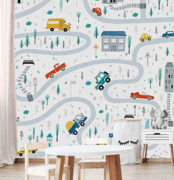 Mapa de carros e edifícios Mapa de carros e edifícios