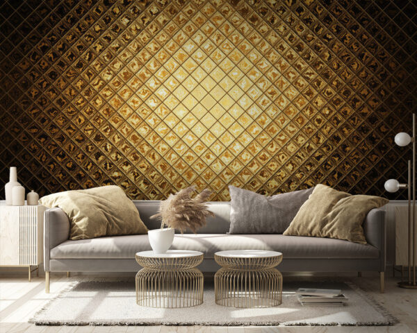 Luminous metallic geometric pattern Luminous metallic geometric pattern