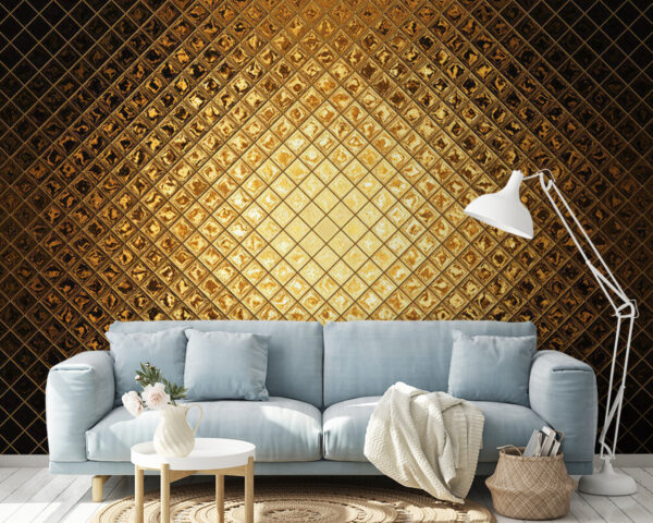 Luminous metallic geometric pattern Luminous metallic geometric pattern