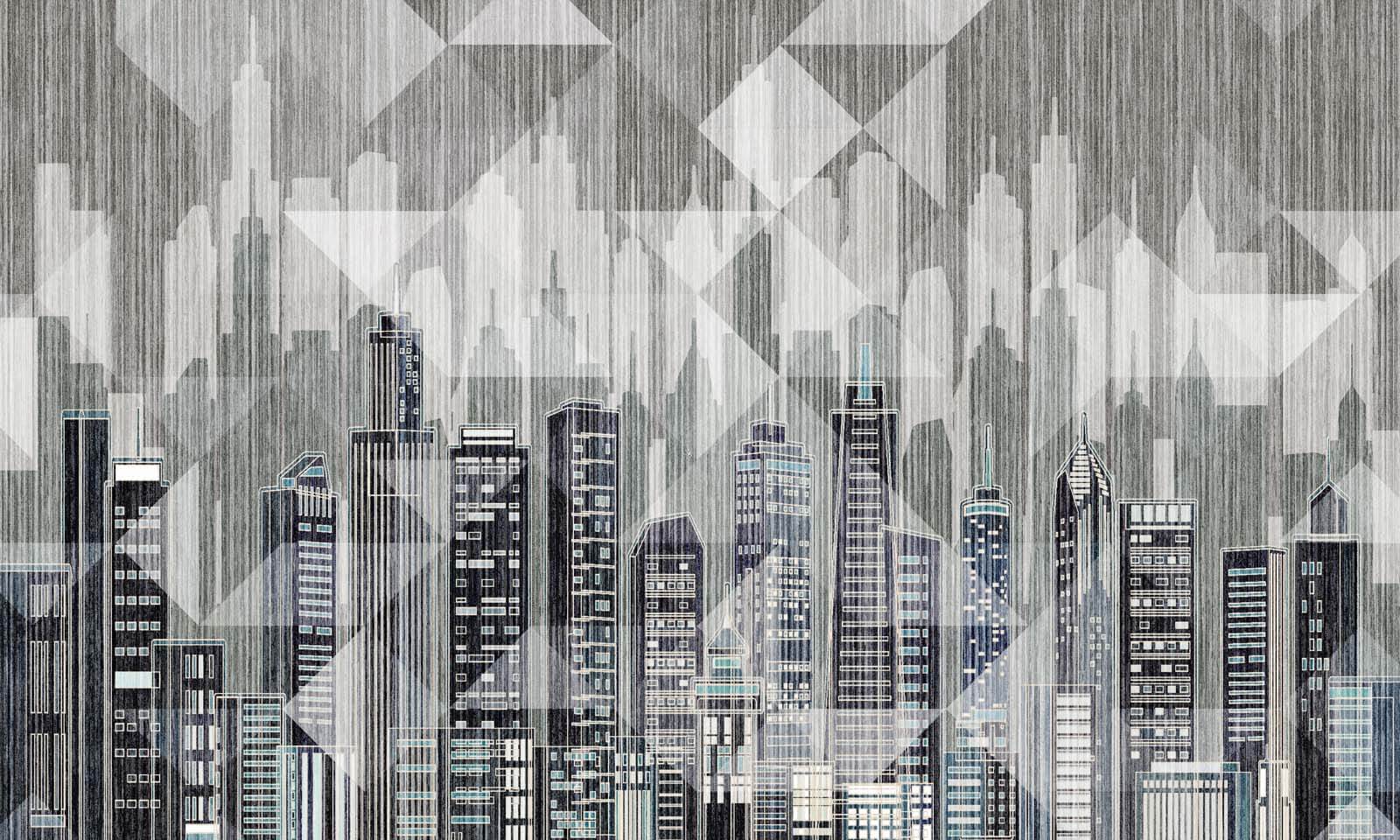 u23473p - Horizonte da cidade com muitos edifícios - tegory