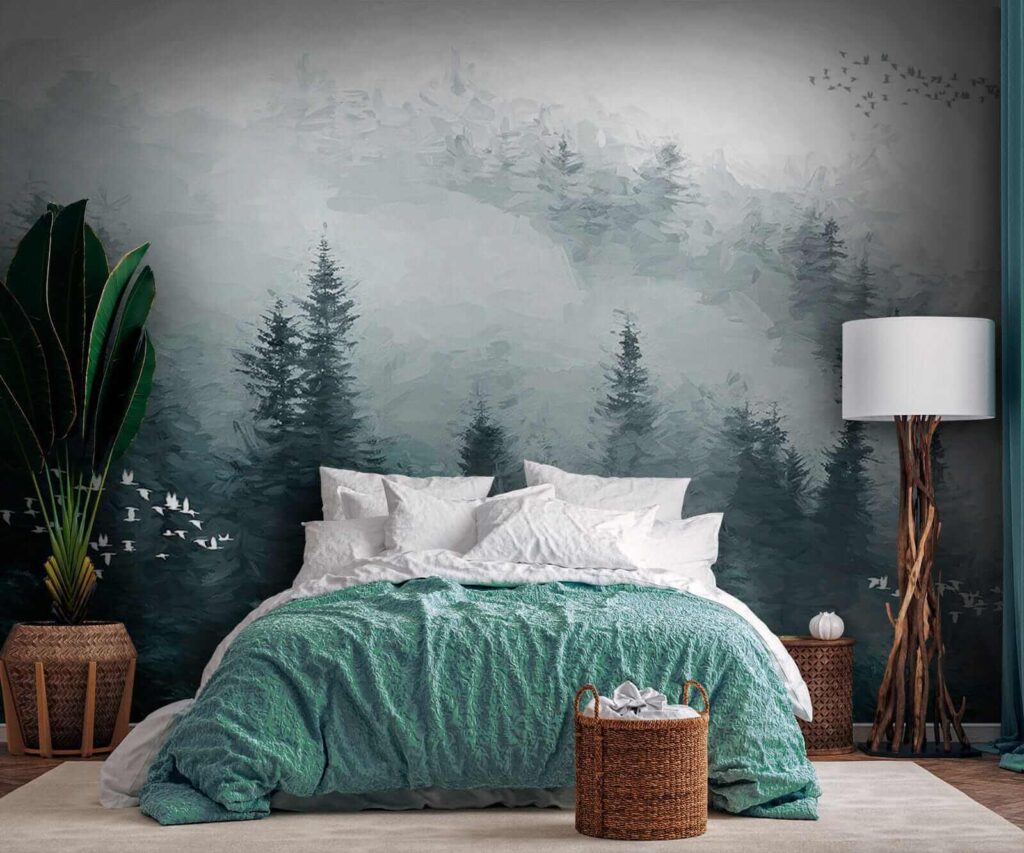 Floresta enevoada com pássaros a voar u23921pib2 1024x853 - Floresta enevoada com pássaros a voar - tegory