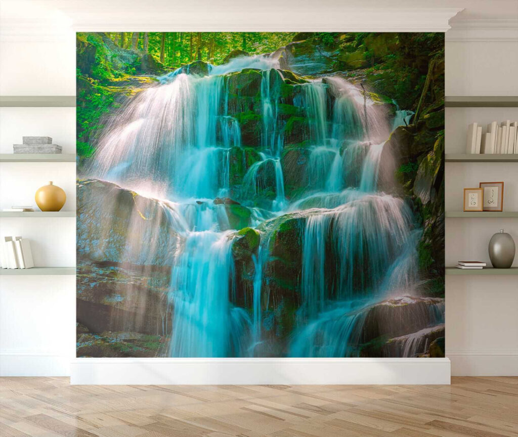 Waterfall in the woods Waterfall in the woods