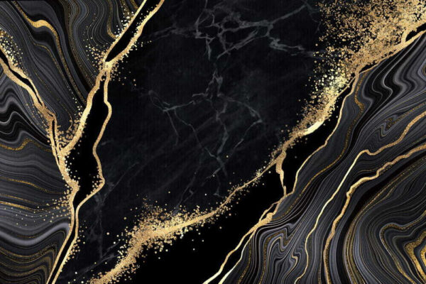 Elegant swirls in midnight and shimmer Elegant swirls in midnight and shimmer
