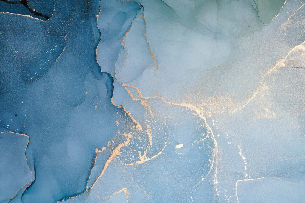 Arte em azul com toques de âmbar. Arte em azul com toques de âmbar.