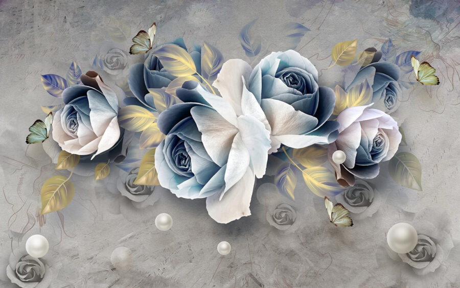 Papel de parede Flores delicadas com cores suaves - Image 2