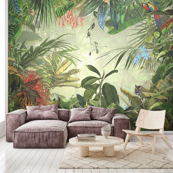 Pintura de uma floresta tropical Pintura de uma floresta tropical