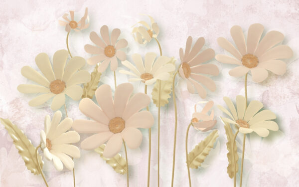Grupo de flores com folhas Grupo de flores com folhas