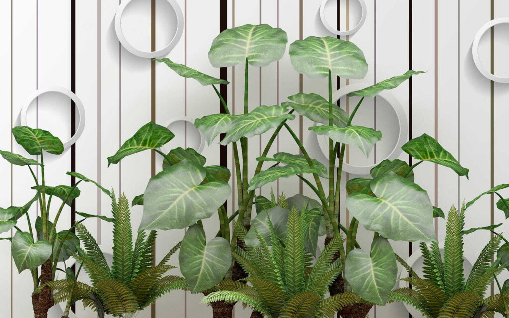 Planta com folhas verdes Planta com folhas verdes