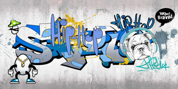 Graffiti numa parede Graffiti numa parede