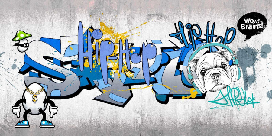 Graffiti numa parede Graffiti numa parede
