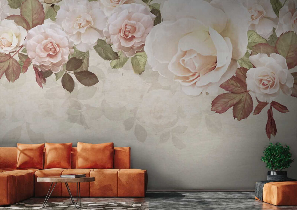 Group of flowers on a white background Group of flowers on a white background