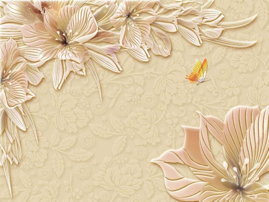 Papel de parede Flores delicadas num fundo suave - Image 4