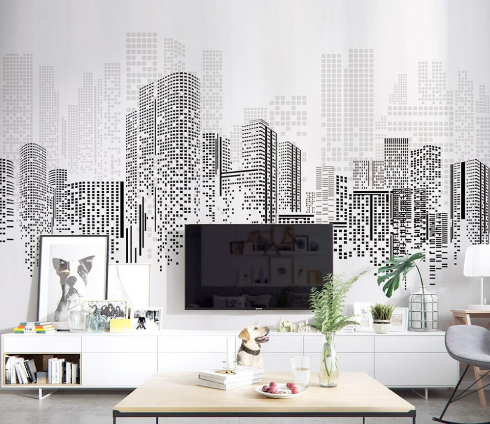 u45827pig1m - Horizonte da cidade com muitos edifícios - tegory