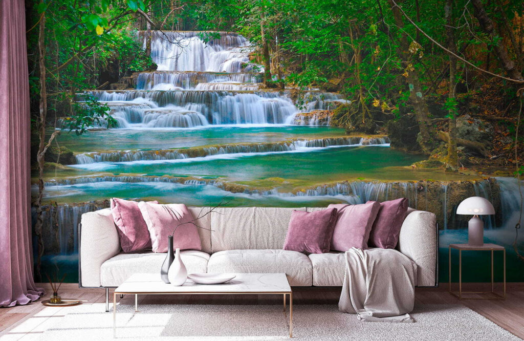 Waterfall in a forest