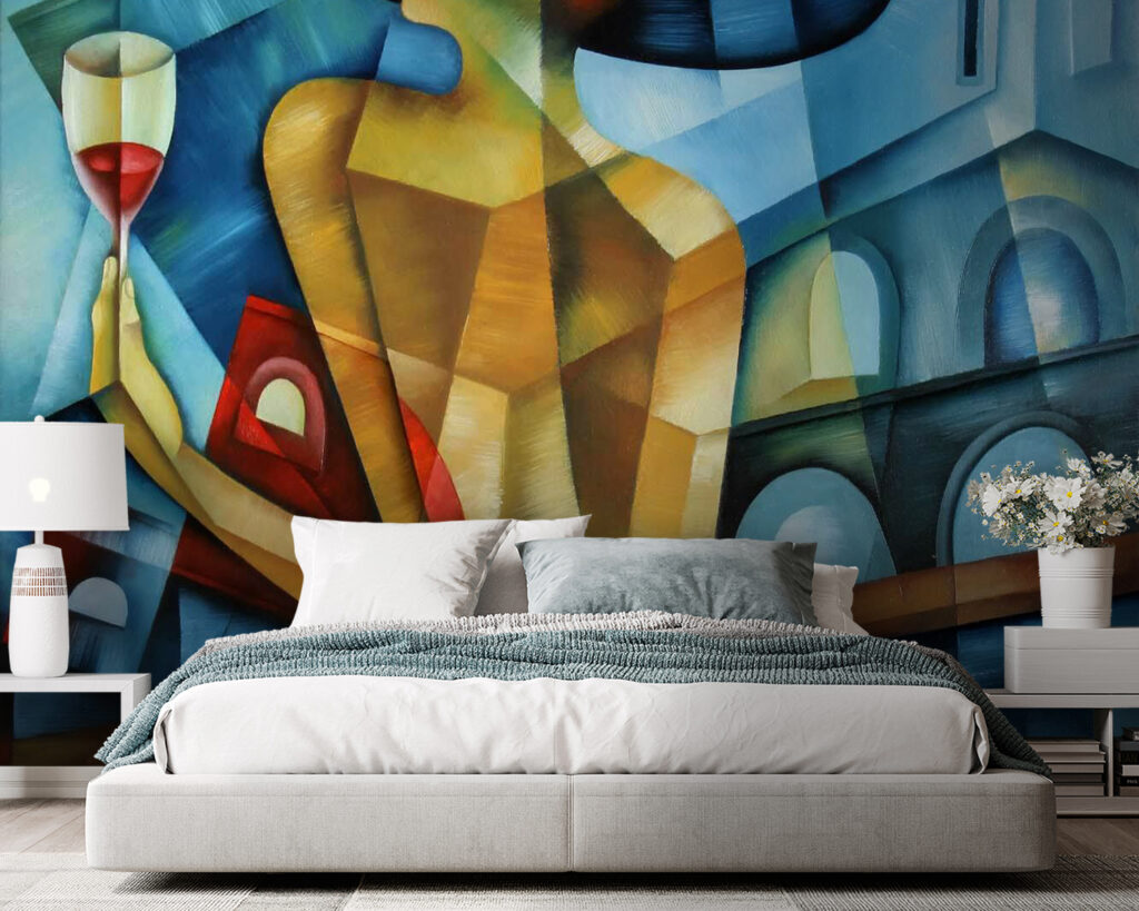 Painting of a woman holding a glass of wine Painting of a woman holding a glass of wine