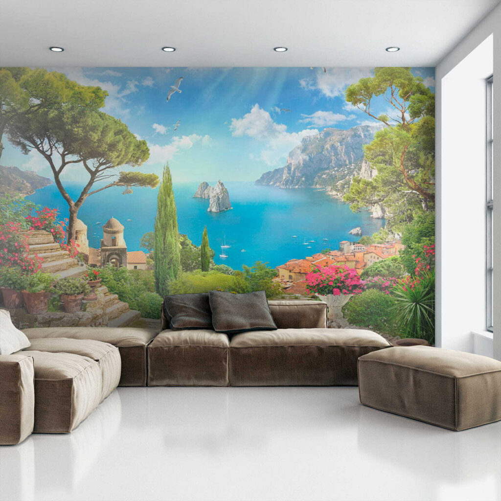 Stone stairs leading to a body of water